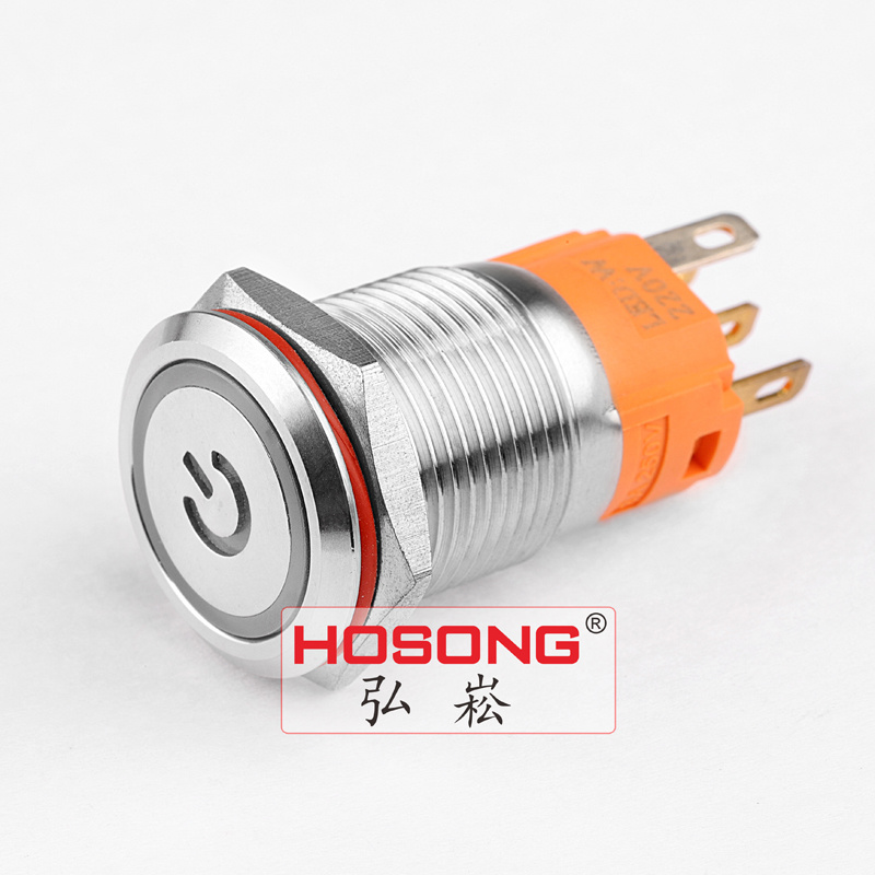 16mm Ring & Power LED Push Button