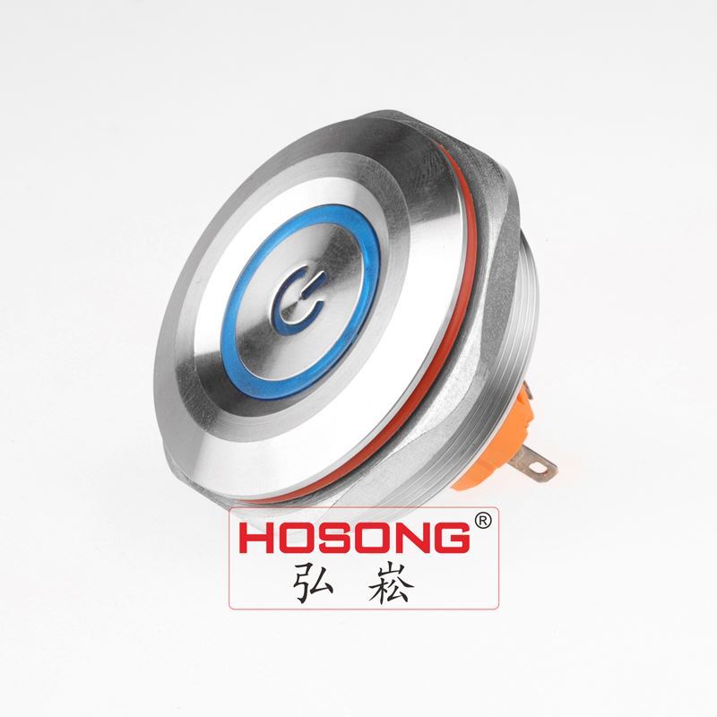 40mm Ring Power LED Push Button