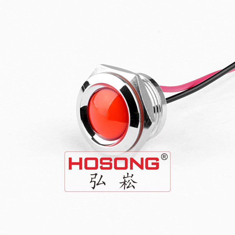 16mm Nickel Brass LED Indicator