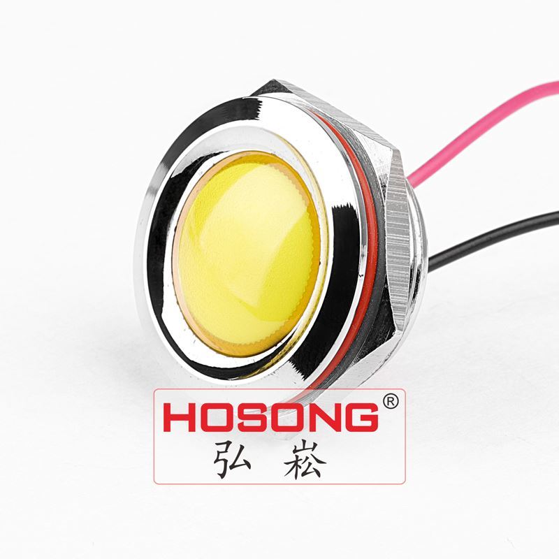 25mm Nickel Brass LED Indicator