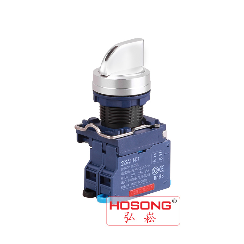22mm Latching LED Push Button Aluminum