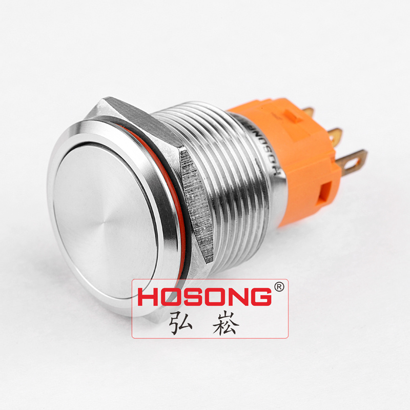 19mm Flat Head Push Button Switch