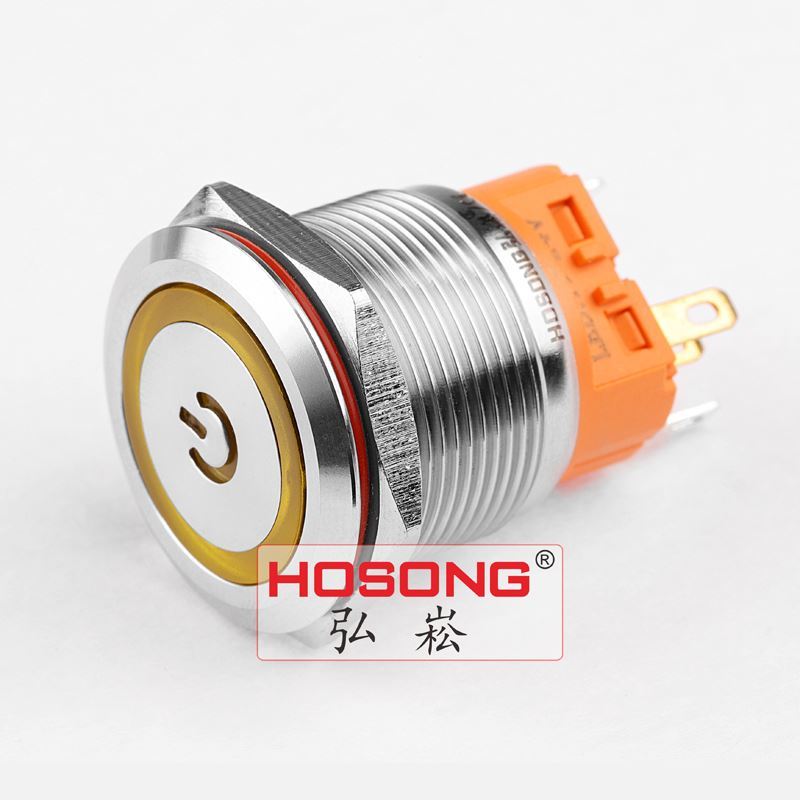 22mm Ring Power LED Push Button Switch