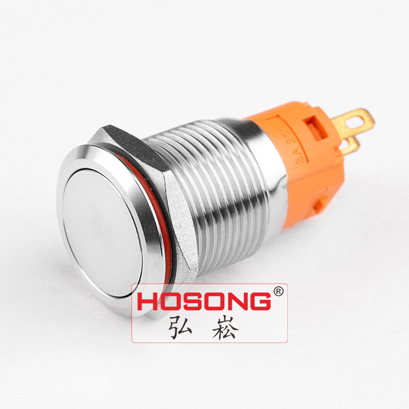 16mm Flat Head Push Button Switch